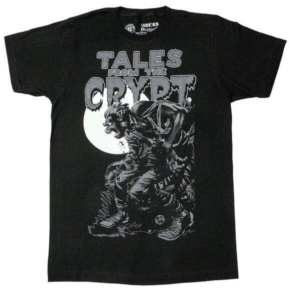 Tales From the Crypt "Werewolf Moon" GLOW IN DARK Graphic Tee S-M-L-XL-2XL-3XL - Picture 3 of 4